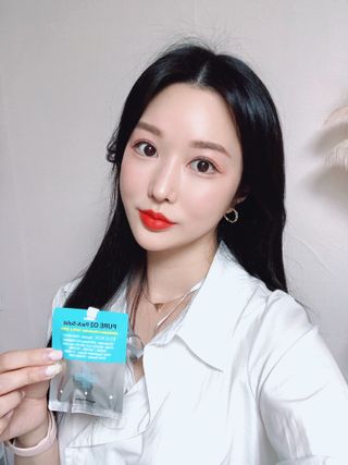 퓨어오투 블루콩 퓨어오투 팩솔리드 — 5점을 준 리뷰어가 2022년 6월 올린 사용 사진