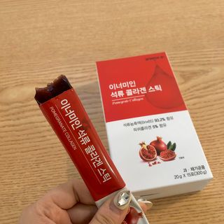 이너미인 석류 콜라겐 스틱 — 3.5점을 준 리뷰어가 2021년 1월 올린 사용 사진