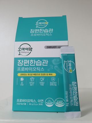 [유산균] 오마이락 장편한습관 프로바이오틱스 30P — 5점을 준 리뷰어가 2022년 12월 올린 사용 사진