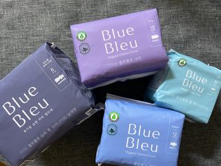 블루블루 유기농 순면 커버 생리대 — 5점을 준 리뷰어가 2021년 1월 올린 사용 사진