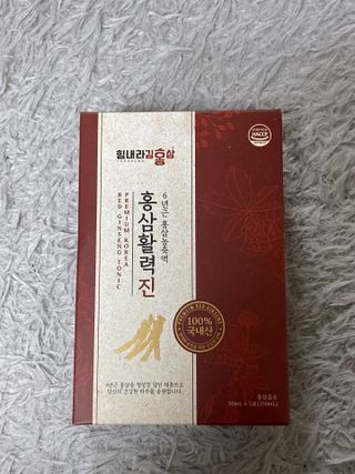 힘내라김홍삼 홍삼활력진 50ml x 5포 — 4점을 준 리뷰어가 2021년 5월 올린 사용 사진