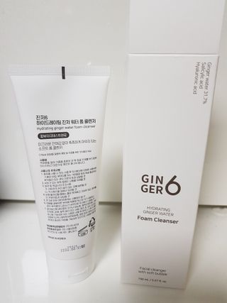 GINGER6 하이드레이팅 진저 워터 폼클렌징 — 5점을 준 리뷰어가 2021년 10월 올린 사용 사진
