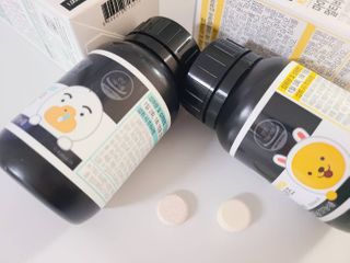 일동제약 마이니 마이니 지니키즈 유산균 츄어블, 멀티비타 set — 5점을 준 리뷰어가 2021년 3월 올린 사용 사진