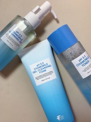 페브유 / FABYOU 페브유 pH5.5 캐모마일 젤 클렌징 폼 + 클렌징 오일 + 토너 3종 세트 — 5점을 준 리뷰어가 2021년 7월 올린 사용 사진