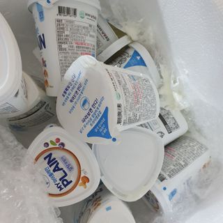 떠먹는불가리스 마이플레인 요거트 435g 6개입 — 3점을 준 리뷰어가 2021년 2월 올린 사용 사진