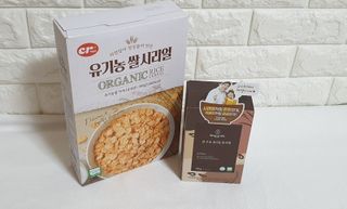 씨알푸드 유기농 쌀 시리얼 390g + 갓 구운 유기농 발아통곡물 150g — 4.5점을 준 리뷰어가 2021년 12월 올린 사용 사진