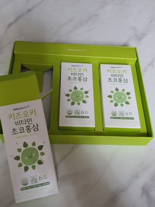 [이뮤니티플러스]우리아이 면역오키, 건강오키 _ 키즈오키 비타민초코홍삼 10포 1box — 5점을 준 리뷰어가 2022년 5월 올린 사용 사진
