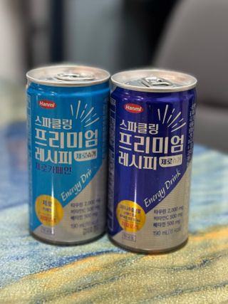 한미사이언스 [한미] 스파클링 프리미엄 레시피 (카페인, 제로카페인 2종)각5개총10개제공 — 5점을 준 리뷰어가 2025년 1월 올린 사용 사진