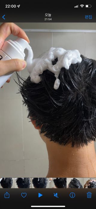 블룸비 거품 두피 샴푸 — 5점을 준 리뷰어가 2022년 7월 올린 사용 사진