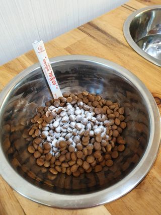 My Pet Care 모발과 모질 피부건강에 개좋아 — 5점을 준 리뷰어가 2021년 1월 올린 사용 사진