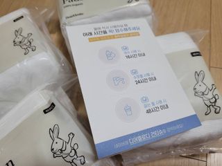 디어엘로디 프리미엄 유기농 베이비 솜티슈 40매 3 + 1 PACK — 5점을 준 리뷰어가 2021년 3월 올린 사용 사진