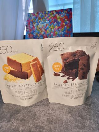 신상품) 딜라이트 프로젝트 프로틴  브라우니칩/ 카스테라칩 총 6EA — 5점을 준 리뷰어가 2022년 6월 올린 사용 사진