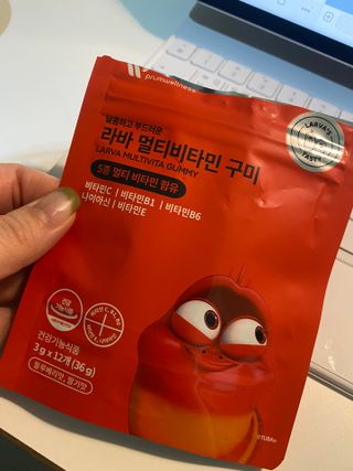 [푸름웰니스] 라바 멀티비타민 구미 36g — 5점을 준 리뷰어가 2022년 2월 올린 사용 사진