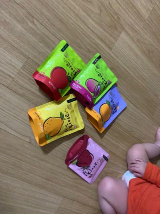 아비삭과일칩 5종 /딸기,사과,배,귤,무화과 5종 — 4점을 준 리뷰어가 2021년 4월 올린 사용 사진