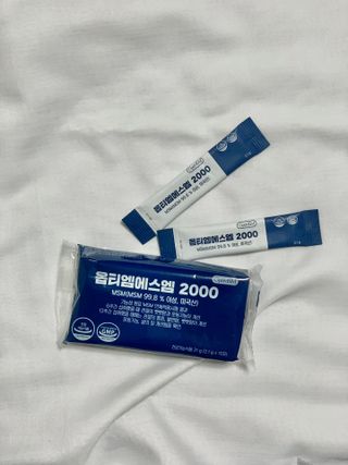 바른비타민 옵티엠에스엠2000 1박스 60포 관절 연골 복합건강기능식품 — 3점을 준 리뷰어가 2021년 6월 올린 사용 사진