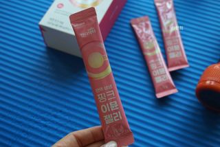 [인디닥터] 면역 생생 핑크 이뮨 젤리 — 5점을 준 리뷰어가 2022년 5월 올린 사용 사진