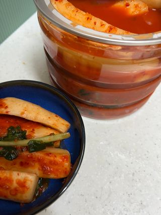 셰프애찬 알타리김치 총각김치 1kg — 5점을 준 리뷰어가 2022년 10월 올린 사용 사진