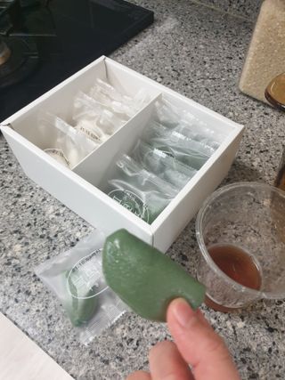 종로복떡방 레트로 3총사 바람떡 세트 — 5점을 준 리뷰어가 2021년 4월 올린 사용 사진