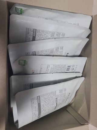 오희숙 전통부각 명인 찹쌀김부각, 찹쌀다시마부각, 황태껍질튀각 총 6봉 — 5점을 준 리뷰어가 2021년 6월 올린 사용 사진