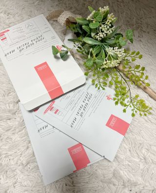 쿠피 피디알엔 연어 더마 페이셜 마스크 — 5점을 준 리뷰어가 2021년 11월 올린 사용 사진