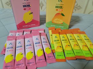 비타앤C 레몬맛, 망고맛 — 5점을 준 리뷰어가 2021년 7월 올린 사용 사진