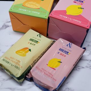 비타앤C 레몬맛, 망고맛 — 5점을 준 리뷰어가 2021년 7월 올린 사용 사진