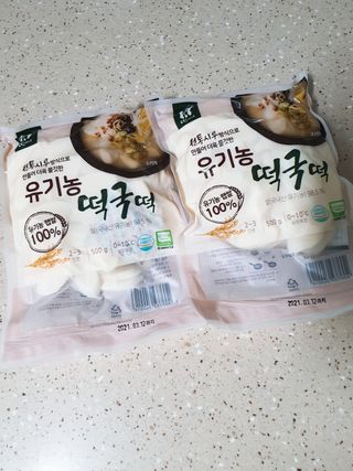 [달리살다] 전통 시루 방식으로 더욱 쫄깃한, 떡찌니의 유기농 떡국떡 — 5점을 준 리뷰어가 2021년 2월 올린 사용 사진