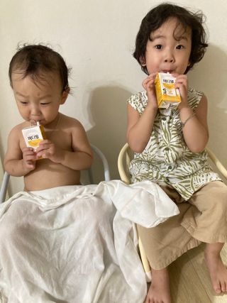 메디웰 페디아드링크 미니 바나나맛 — 5점을 준 리뷰어가 2022년 8월 올린 사용 사진