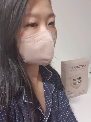 [애니가드] 셋업 메베마스크라이트  (대형 4컬러 + 중형 4컬러) — 4점을 준 리뷰어가 2022년 7월 올린 사용 사진