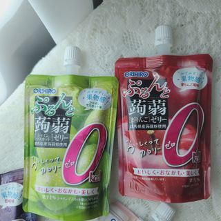 ORIHIRO 오리히로 곤약젤리 제로칼로리 130g 4종 4팩(맛별로 1팩씩) — 5점을 준 리뷰어가 2023년 3월 올린 사용 사진