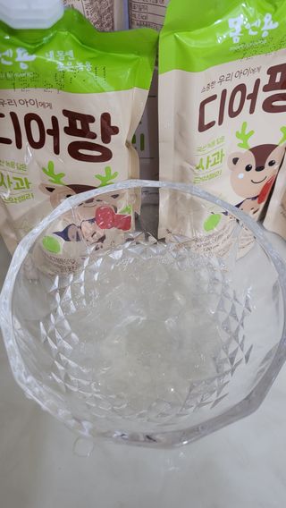 [몸엔용] 우리 아이 건강간식, 달콤한 녹용곤약젤리 디어팡 4종 — 5점을 준 리뷰어가 2022년 4월 올린 사용 사진