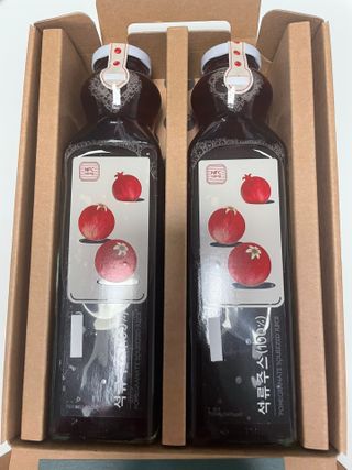 [바이윙클] 페르시아 유기농 석류 착즙주스 750ml 2병 + 선물박스 세트 — 5점을 준 리뷰어가 2022년 3월 올린 사용 사진
