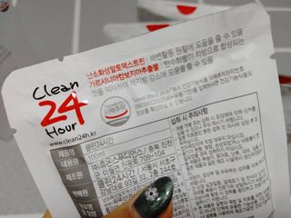클린24시간 1BOX(5포) + 전용보틀(500ml) — 5점을 준 리뷰어가 2022년 12월 올린 사용 사진