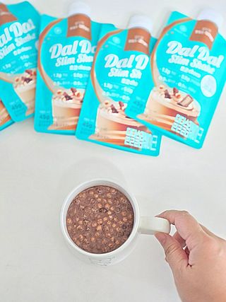 달달슬림쉐이크 [블로그]달달슬림 맛있는 단백질 쉐이크 파우치 다이어트 식사대용 프로틴 파우더 보충제 — 5점을 준 리뷰어가 2025년 9월 올린 사용 사진