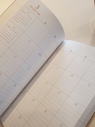 리훈 2023년 하고싶은말다이어리 (세로/정사각 중 택 1, 베이지/블루 중 택 1) — 5점을 준 리뷰어가 2023년 2월 올린 사용 사진