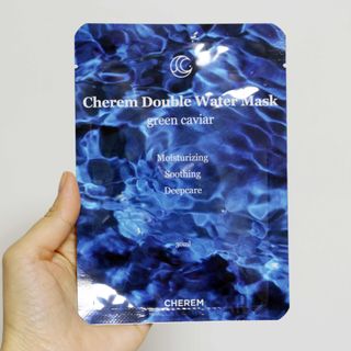 체르엠 그린 케비어 더블워터 마스크팩 5매입  2팩 — 4.5점을 준 리뷰어가 2021년 12월 올린 사용 사진