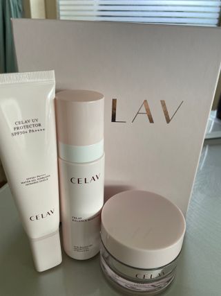 프리마인 바르기만 하면 철벽 스킨케어+24시간 마스크팩 효과. 셀라브 리제너레이팅 시스템 부스터+크림 세트 — 5점을 준 리뷰어가 2023년 7월 올린 사용 사진