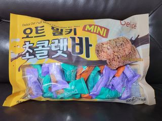 델리스 오트 밀키 초콜릿 바 — 5점을 준 리뷰어가 2022년 3월 올린 사용 사진