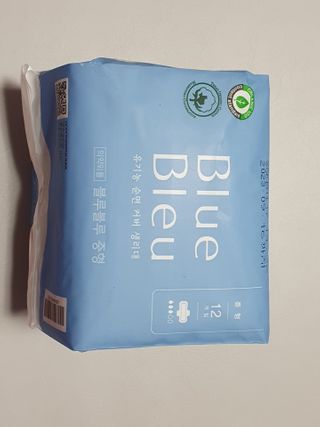 블루블루 유기농 순면 커버 생리대 — 4점을 준 리뷰어가 2021년 2월 올린 사용 사진