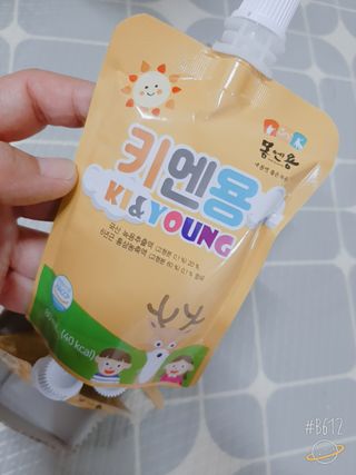 [몸엔용] 어린이, 초등학생의 영양간식 달콤 국산녹용 키엔용  80ml x 10포 — 5점을 준 리뷰어가 2021년 7월 올린 사용 사진