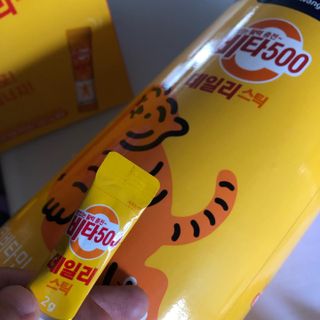 광동생활건강 프리 [광동] VB와 VC를 함유한 멀티 비타민 비타 500 데일리 스틱 180포 — 5점을 준 리뷰어가 2022년 6월 올린 사용 사진
