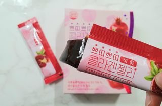 헬스업_쁘띠쁘띠석류콜라겐젤리_20g x 14포 — 5점을 준 리뷰어가 2021년 1월 올린 사용 사진