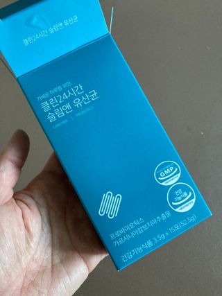 클린24시간 슬림앤유산균 1박스 (3.5g X 15포) — 4점을 준 리뷰어가 2022년 10월 올린 사용 사진