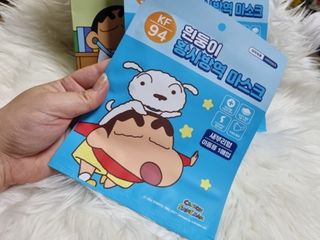 [숨그림] 2D 새부리형, 짱구, 무직타이거, 빨강머리앤 우리아이 그리고 내가 쓰는 믿을수있는 케릭터 마스크 — 5점을 준 리뷰어가 2021년 9월 올린 사용 사진