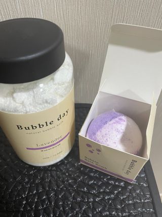 버블데이 아로마/과일 거품 입욕제 — 5점을 준 리뷰어가 2021년 7월 올린 사용 사진