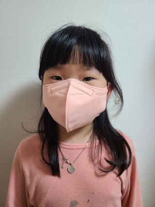 애니가드키즈 새부리형  소형L 5컬러 각 10매입 [크리미베이지, 코튼핑크, 블루레이크, 페일로즈, 민트그린] — 5점을 준 리뷰어가 2022년 2월 올린 사용 사진