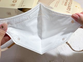 애니가드 셋업마스크 4컬러 각 10매입 [크리미베이지, 캐시미어로즈, 초콜렛브라운, 미드나잇네이비] — 4점을 준 리뷰어가 2022년 2월 올린 사용 사진