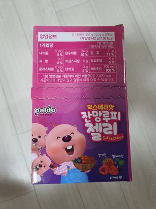 [팔도] 잔망루피젤리 믹스베리맛 42g 8개 — 5점을 준 리뷰어가 2022년 1월 올린 사용 사진