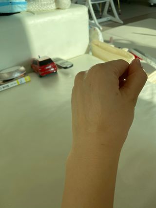 김정문알로에 큐어 큐어 맥시 알로에베라 겔 크림 — 5점을 준 리뷰어가 2021년 2월 올린 사용 사진