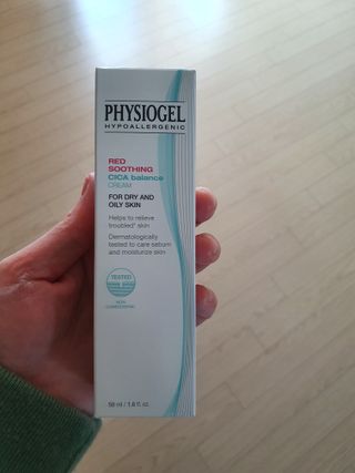 피지오겔 레드수딩 시카밸런스 크림 50ml — 5점을 준 리뷰어가 2022년 4월 올린 사용 사진